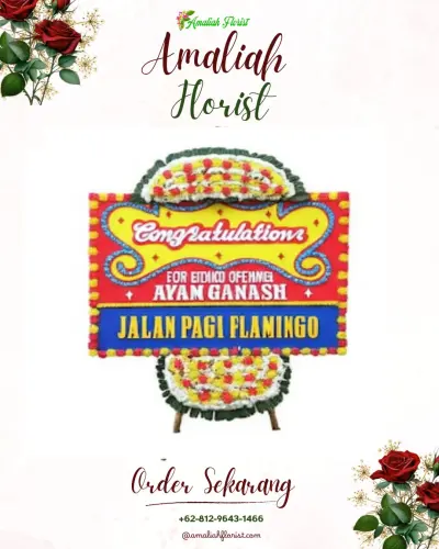 Bunga Papan Congratulation di Mondoretno